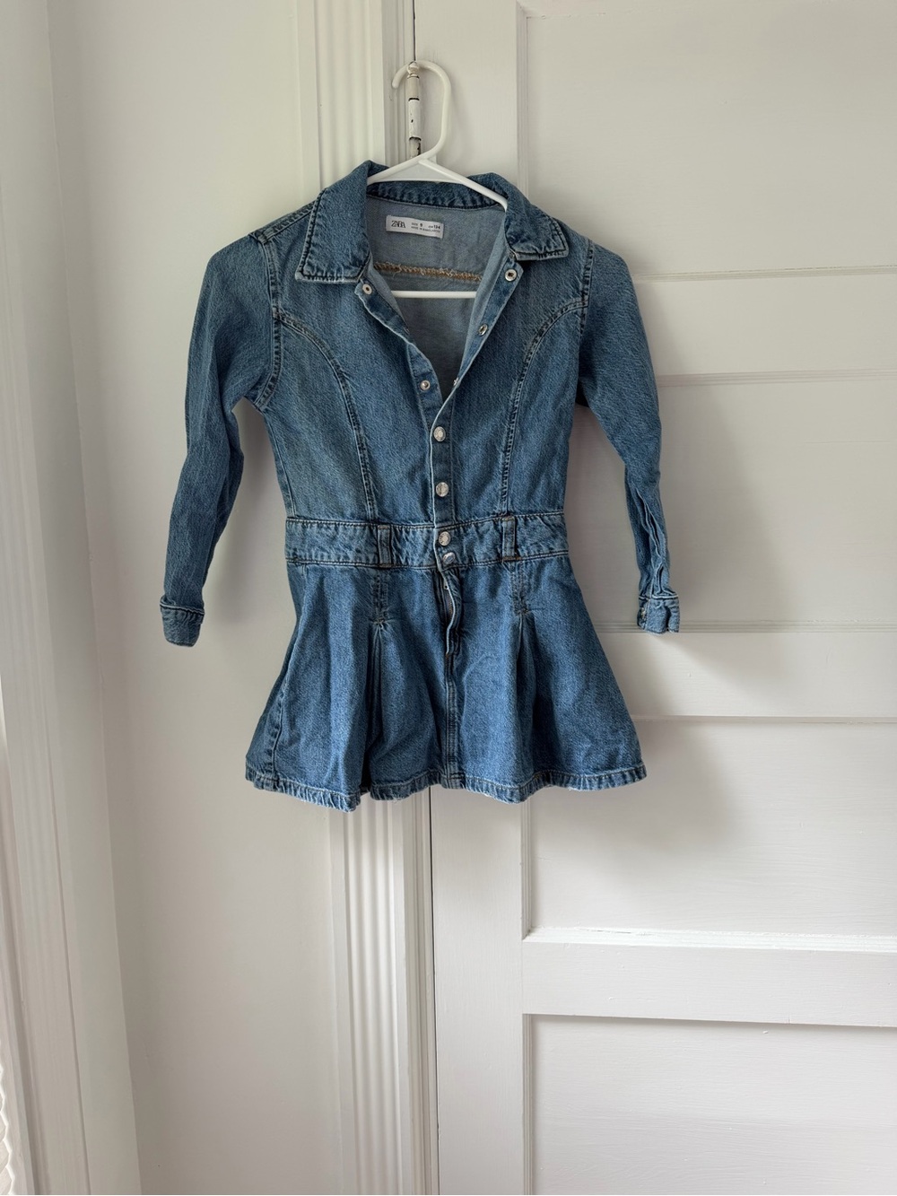 Like New Girls Zara Denim Dress, size 9